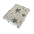 Paklodė su guma 120x60 "Galaxy grey"- medvilninė