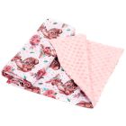 Pledas kūdikiui "Lady mama" 100x75cm  rausvos spalvos