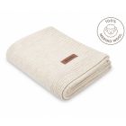 Megztas pledas kūdikiui "MERINO" 90X75 light beige