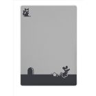 Pledas kūdikiui "Mouse" 100x75cm tamsiai pilkas