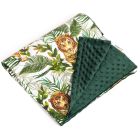 Pledas kūdikiui "Tiger" 100x75cm  žalias