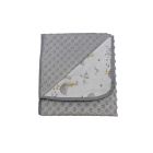 Pledas kūdikiui "Golden goose" 80x90 cm pilkas