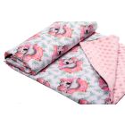 Pledas kūdikiui "Dolce Vita" 100x75cm  rožinės spalvos