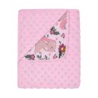 Pledas kūdikiui "Rabbit" 80x90 cm rožinis