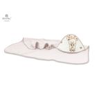 Rankšluostis kūdikiui "Giraffee" dusty pink su gobtuvu 100X100 cm