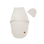 Vystyklas kokonas kūdikiui LEO beige interlock soft 