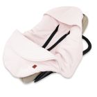 Pledas - vokelis automobilinei kėdutei "Blush teddy beige" 90x90 cm 