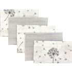 Muslino vystyklų rinkinys kūdikiams "Mini" 5 vnt 38x38 cm