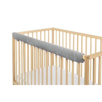Kūdikio / vaiko Lovytės apsauga 116 cm "UP Velvet grey" 