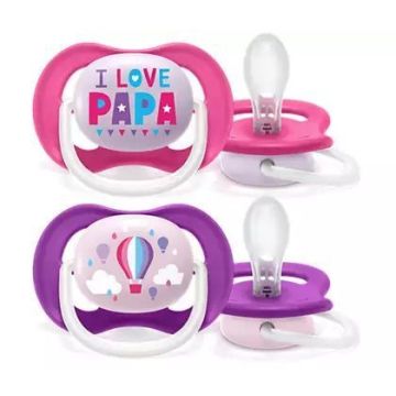 Čiulptukai AVENT "Ultra Air" ortodontinis 6-18 m 2vnt