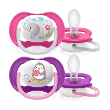 Čiulptukai AVENT "Ultra Air" ortodontinis 6-18 m 2vnt