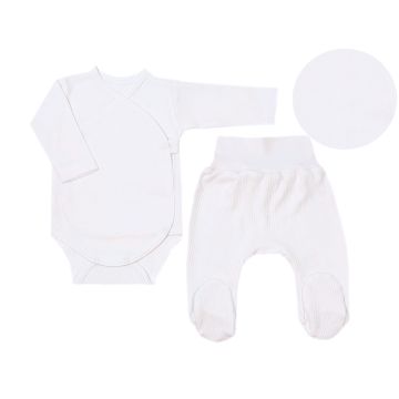 Drabužėliai kūdikiui "Natural white" 2 dalių 