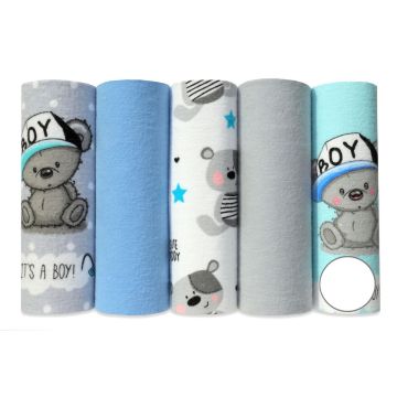Flanelinių vystyklų rinkinys kūdikiams "Boy"