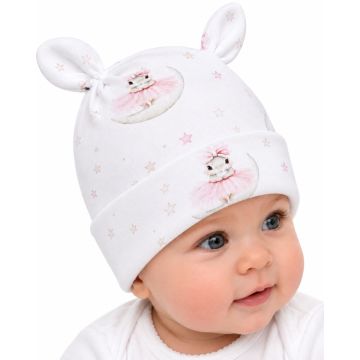 Medvilninė kepurytė kūdikiui "Cotton bunny"