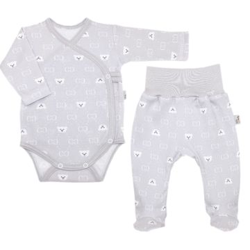 Drabužėliai kūdikiui "Bear glamour grey" 2 dalių 