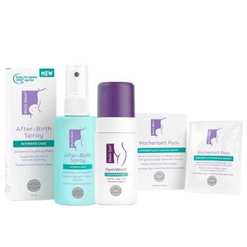 Multi- Mam Krepšelis tarpvietės gijimui "Atsistatyk lengvai ir greitai" multi gyn, spray after birth, femi wash