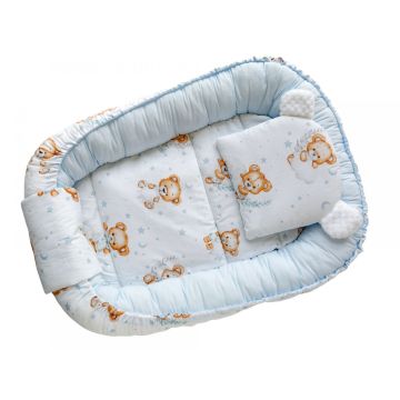 Kūdikio lizdelis "SWEET BEAR WHITE" 