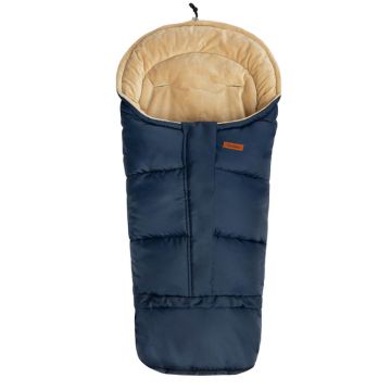 Šiltas miegmaišis - vokelis vežimėliui  "Combi" Navy/Beige 