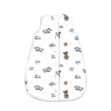 Miegmaišis kūdikiui AVI „Aviator teddy blue“, 74 cm, 2–2,5 TOG