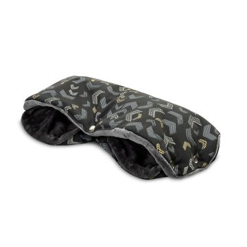 Pirštinės-mova vežimėliui ar rogėms "Bundle up" juodos spalvos
