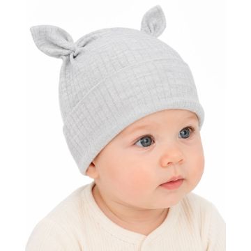 Kepurytė kūdikiui "Lined grey"