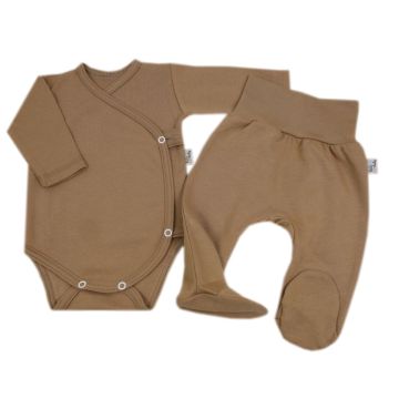 Drabužėliai kūdikiui "Galaxy beige" 2 dalių I Drabužių komplektukas kūdikiui 