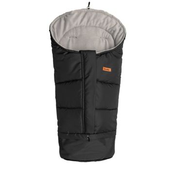 Šiltas miegmaišis - vokelis vežimėliui  "Combi" Black/Grey 