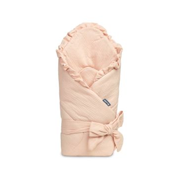 Muslino vokelis kūdikiui "Natural" pink