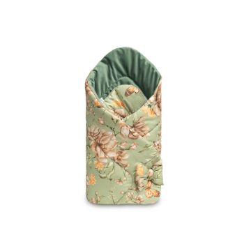 Dvipusis vokelis kūdikiui "Floral green"