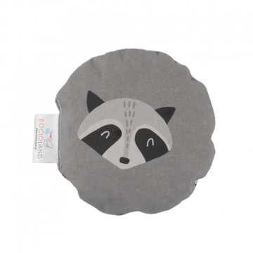 Vyšnių kauliukų pagalvėlė šaldyklė - šildyklė "Racoon"