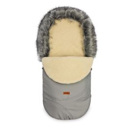 Sensillo vokelis vežimėliui, ESKIMO, vilnonis, 100x46, pilkas, 8342