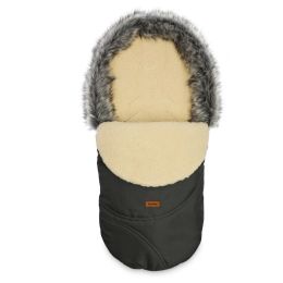 Sensillo vokelis vežimėliui, ESKIMO, vilnonis, 100x46, tamsiai pilkas, 8341