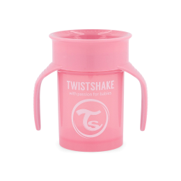 Twistshake buteliukas 360 nuo 6mėn rožinis 78928