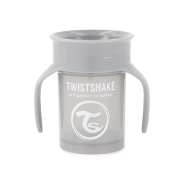 Twistshake buteliukas 360 nuo 6mėn pilkas 78930