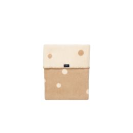 Zaffiro pledas medvilninis, 75x100, biežinis-baltas, taškiukai