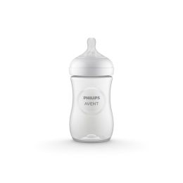 Kūdikio buteliukas AVENT Response su žinduku 1m+ 260 ml white