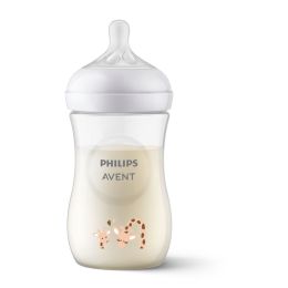 Kūdikio buteliukas AVENT Resposive AirFree su žinduku 1m+ 260 ml giraffe