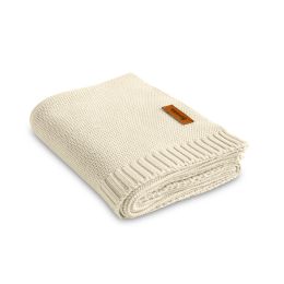 Megztas pledukas kūdikiui "Bamboo" 100x80 banana