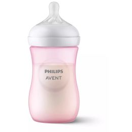 Kūdikio buteliukas AVENT Resposive AirFree su žinduku 1m+ 260 ml pink
