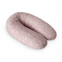 CebaBaby maitinimo pagalvė dżersej multi rožinė gėlės W-880-000-827