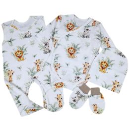 Kūdikio kraitelis - drabužėliai naujagimiui "Bear glamour" baltas  5 dalių internetu geresne kaina