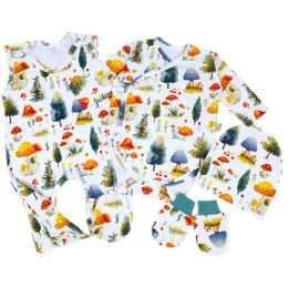 Kūdikio kraitelis - drabužėliai naujagimiui "Bear glamour" baltas  5 dalių internetu geresne kaina