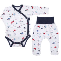 Drabužėliai kūdikiui "Crabs navy" 2 dalių  I Drabužių komplektukas kūdikiui internetu geresne kaina