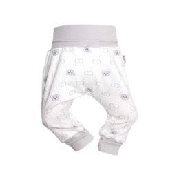 Kelnytės kūdikiui "Bear glamour grey" baltos be pėdučių