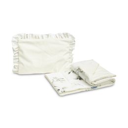 Komplektas kūdikiui "Natural lilia" pledas 56x76 cm ir pagalvė 36x28 cm