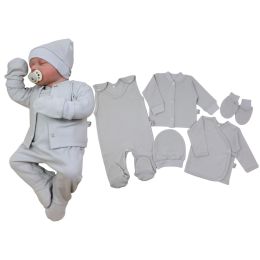Kūdikio kraitelis - drabužėliai naujagimiui "Bear glamour" baltas  5 dalių internetu geresne kaina
