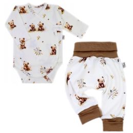 Drabužėliai kūdikiui "Galaxy beige" 2 dalių I Drabužių komplektukas kūdikiui