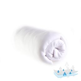 Neperšlampama paklodė su guma lopšiukui baltos spalvos 90x40. Vaikiška patalynė, neperšlampamos paklodės kūdikio lopšiui - užsuk į Babydo ir įsigyk internetu.