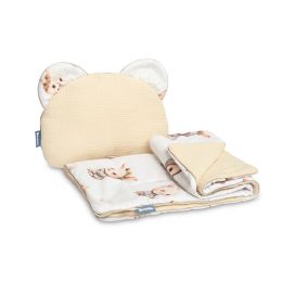 Komplektas kūdikiui "Natural lilia" pledas 56x76 cm ir pagalvė 36x28 cm