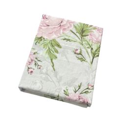 Paklodė su guma 120x60 "Golden goose pink"- medvilninė